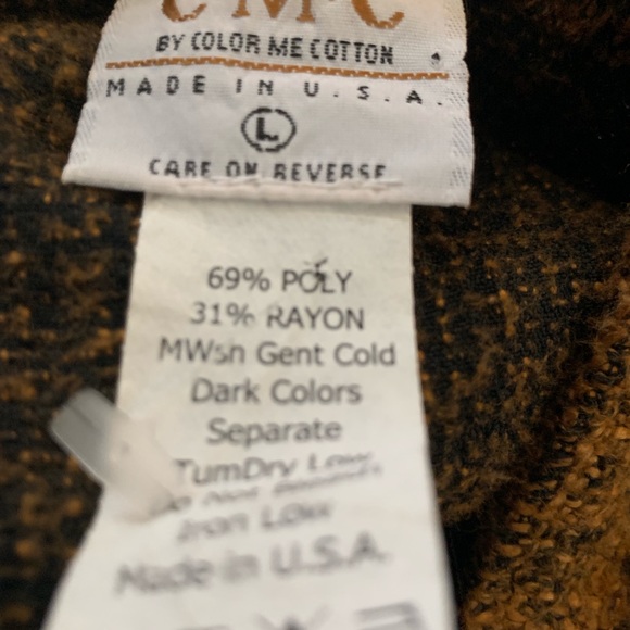 CMC COLOR ME COTTON JACKET MUSTARD SZ LARGE - Picture 4 of 4